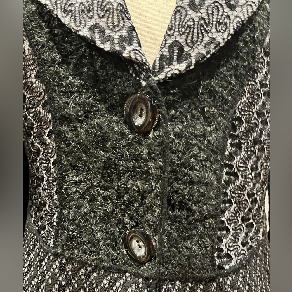 Sioni Mixed Media Patchwork Sweater - image 8